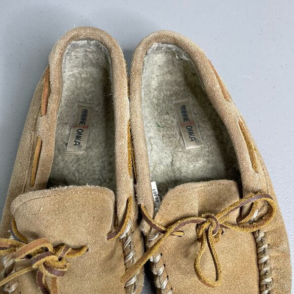 Youth 5 Minnie‎ Tonka Minnetonka Slipper Rubber Sole House Shoe Slide On Unisex - Picture 5 of 7